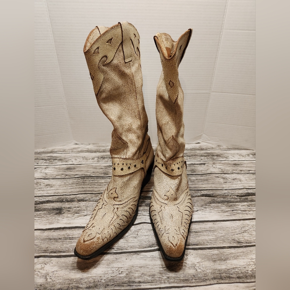 Mia Rhinestone Crinkle boots - Picture 2 of 11